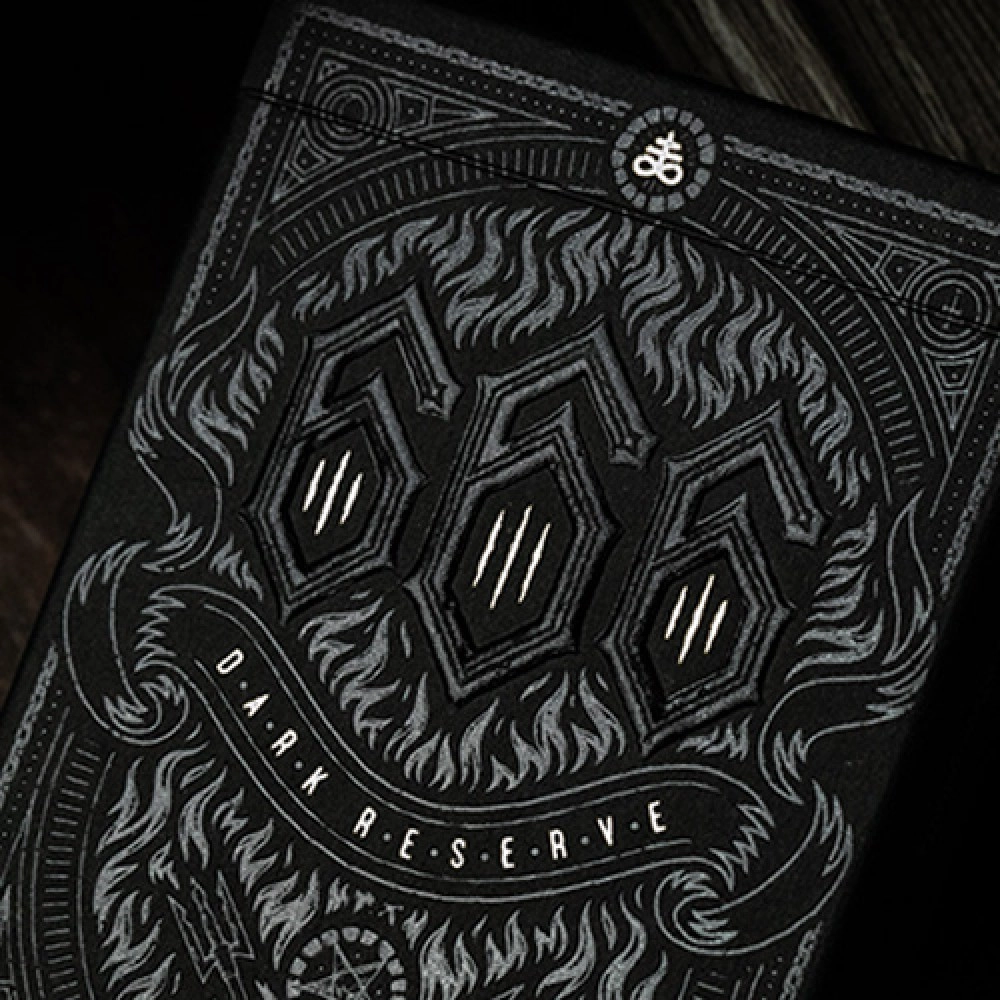 Spielkarten 666 Dark Reserves (Silver Foil) Playing Cards by Riffle Shuffle