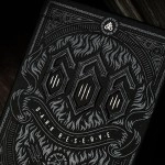 Spielkarten 666 Dark Reserves (Silver Foil) Playing Cards by Riffle Shuffle