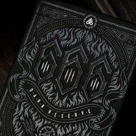 Spielkarten 666 Dark Reserves (Silver Foil) Playing Cards by Riffle Shuffle