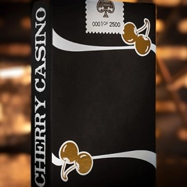 Spielkarten Limited Edition Cherry Casino (Monte Carlo Black and Gold) Numbered Seals Playing Cards by Pure Imagination Projects
