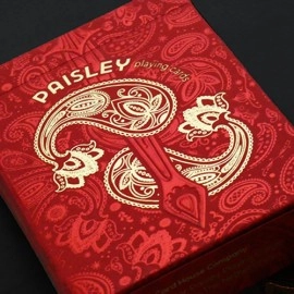 Paisley Royals (Red) Playing Cards by Dutch Card House Company