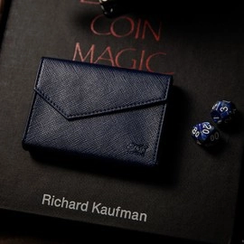 Luxury Leather Playing Card Carrier (Blue) by TCC