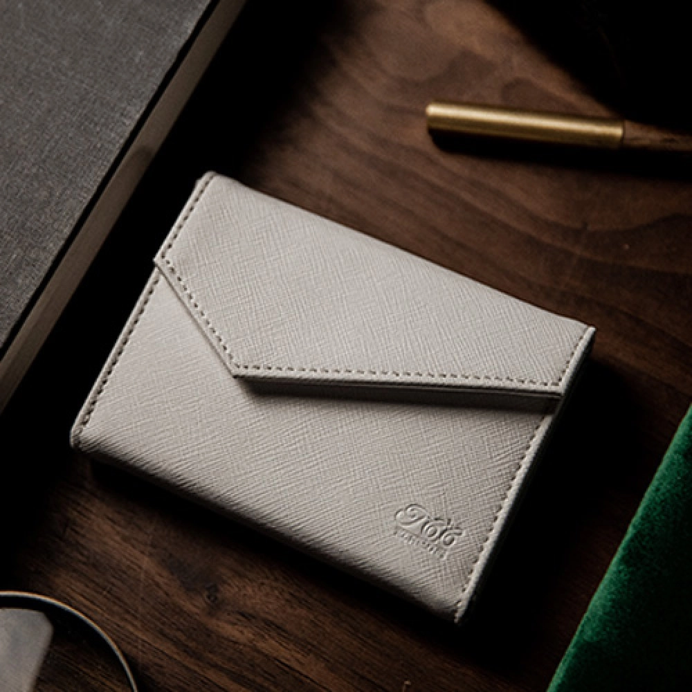 Luxury Leather Playing Card Carrier (White) by TCC