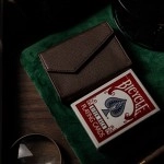 Luxury Leather Playing Card Carrier (Brown) by TCC