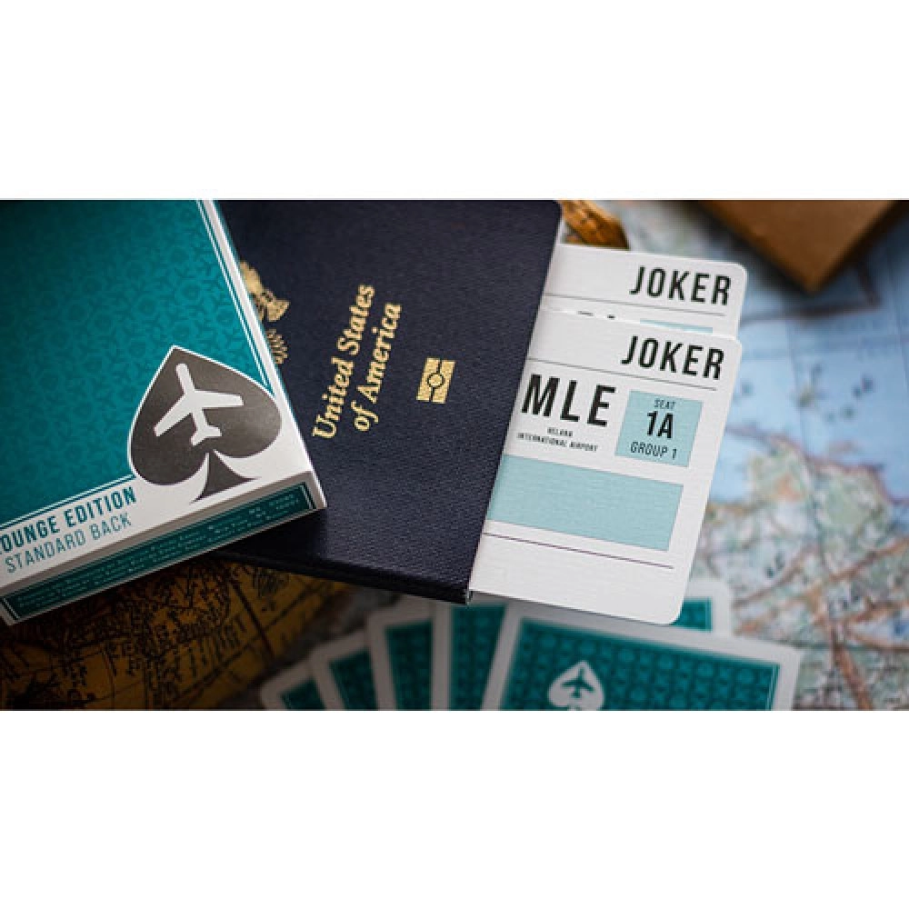 Spielkarten Lounge Edition in Terminal Teal by Jetsetter Playing Cards