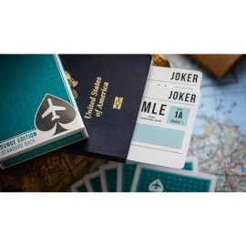 Spielkarten Lounge Edition in Terminal Teal by Jetsetter Playing Cards