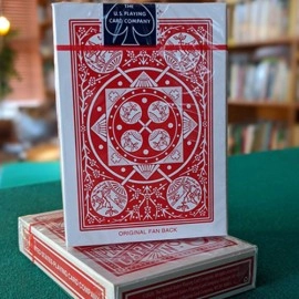 Spielkarten Experts Thin Crushed Tally Ho Fan Back (Red) Playing Cards