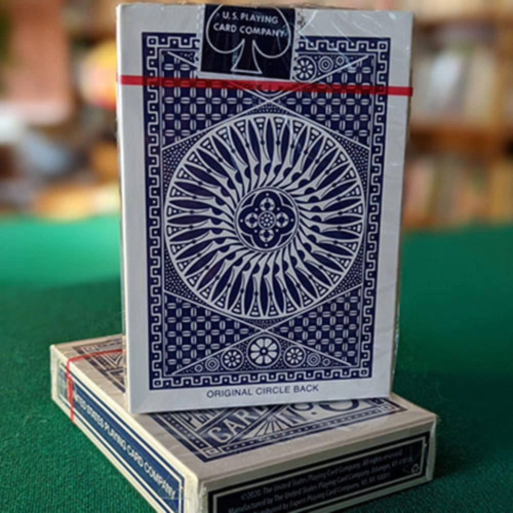 Spielkarten Experts Thin Crushed Tally Ho Circle Back (Blue) Playing Cards