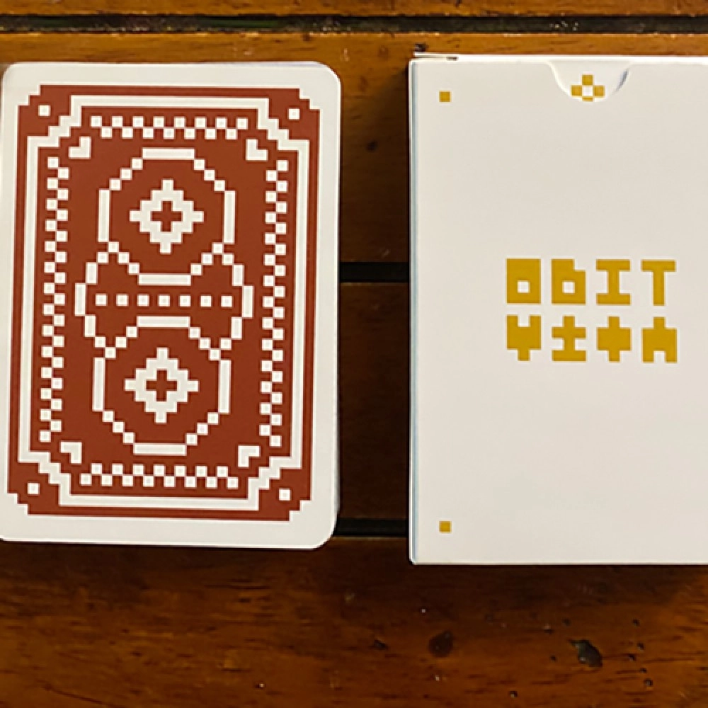 Spielkarten 8 Bit Red Playing Cards