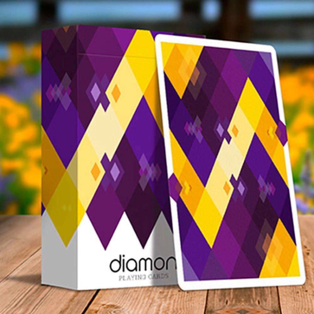 Spielkarten Diamon Playing Cards N° 14 Purple Star Playing Cards by Dutch Card House Company