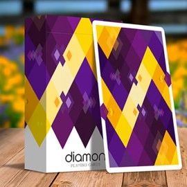 Spielkarten Diamon Playing Cards N° 14 Purple Star Playing Cards by Dutch Card House Company