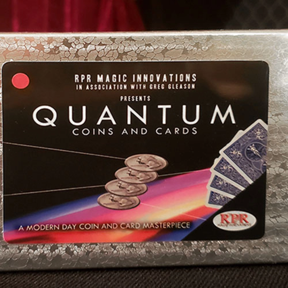 Quantum Coins (US Quarter Blue Card) Gimmicks and Online Instructions by Greg Gleason and RPR Magic Innovations