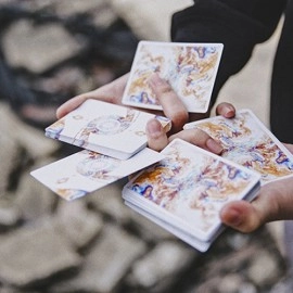 Spielkarten Fluid Art Orange (Cardistry Edition) Playing Cards