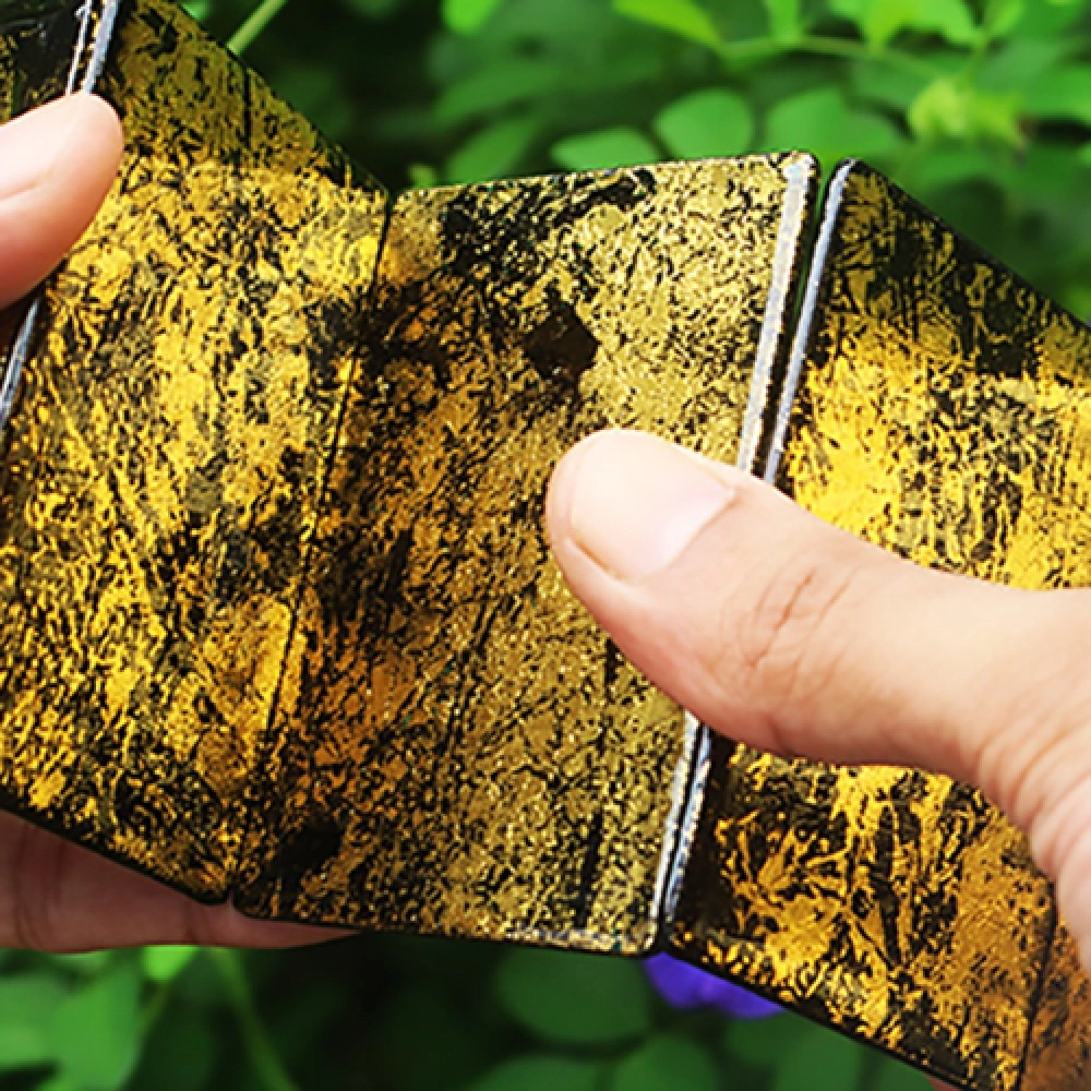 Stardust - Retro Trainers (Gold Flake) by Magic Encarta