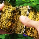 Stardust - Retro Trainers (Gold Flake) by Magic Encarta