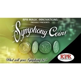 Symphony Coins (US Kennedy) Gimmicks and Online Instructions by RPR Magic Innovations