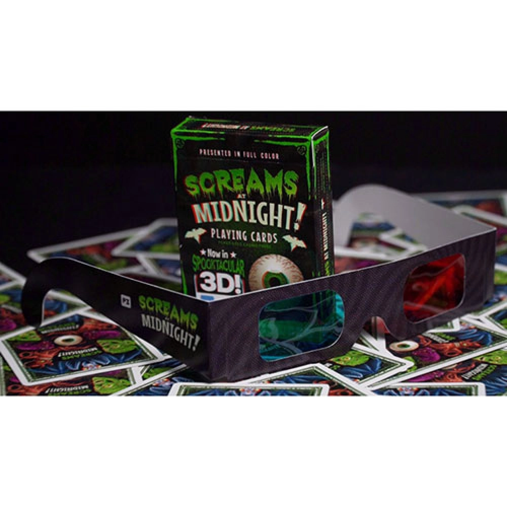 Spielkarten Screams at Midnight Playing Cards (3D-Glasses INCLUDED)