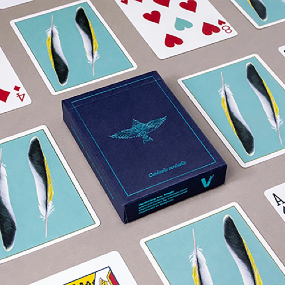 Spielkarten Feather Deck: Goldfinch Edition (Teal) by Joshua Jay