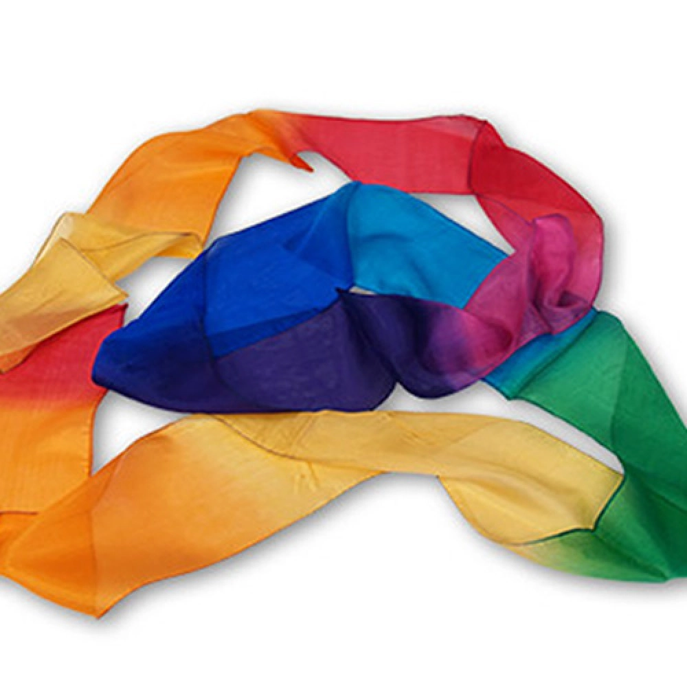 Multicolor Silk Streamer 4 inch by 15 feet by Gosh