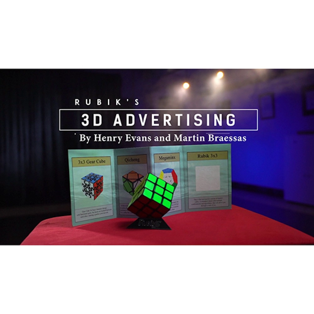 Rubik's Cube 3D Advertising (Gimmicks and Online Instructions) by Henry Evans and Martin Braessas