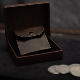 FPS Coin Wallet Brown (Gimmicks and Online Instructions) by Magic Firm
