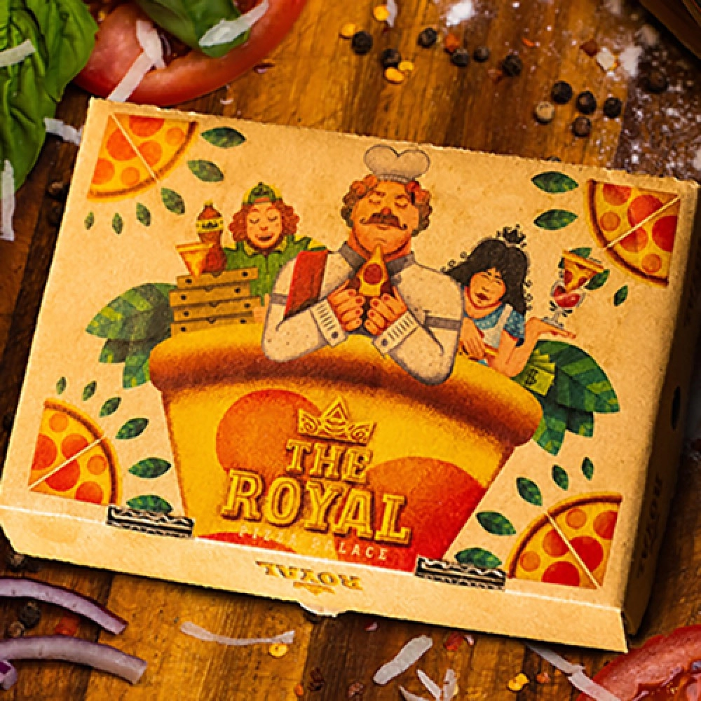 The Royal Pizza Palace Playing Cards Set by Riffle Shuffle
