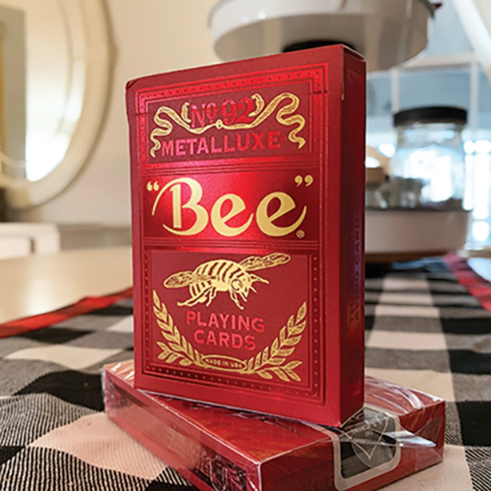 Spielkarten Bee Red MetalLuxe Playing Cards by US Playing Card