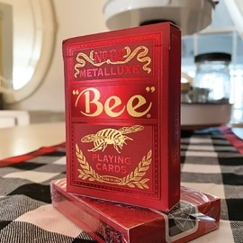 Spielkarten Bee Red MetalLuxe Playing Cards by US Playing Card