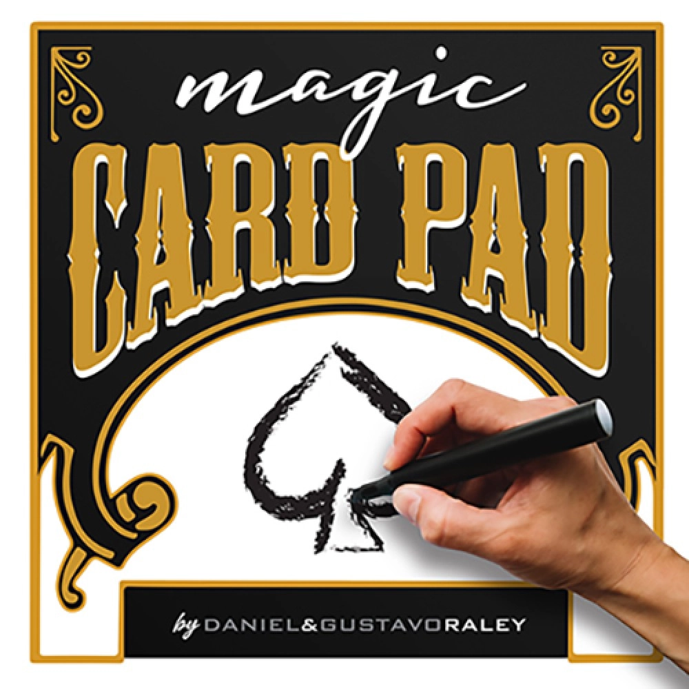 CARD PAD RED (Gimmicks and Online Instructions) by Daniel & Gustavo Raley