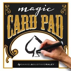 CARD PAD RED (Gimmicks and Online Instructions) by Daniel & Gustavo Raley