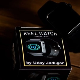 REEL WATCH Titanium Black with black band smart watch (KEVLAR) by Uday Jadugar