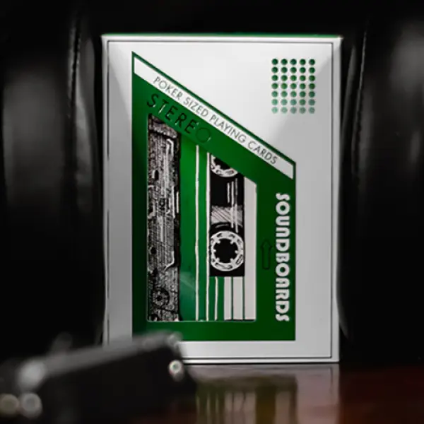 Soundboards V4 Green Edition Playing Cards by Riff...