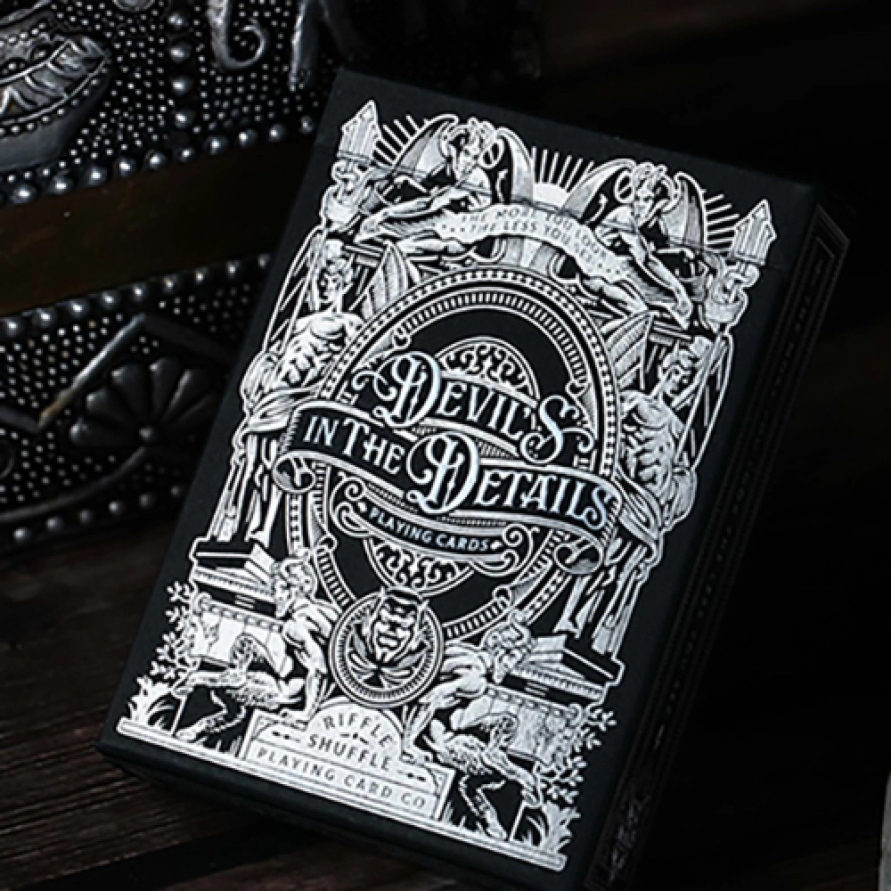 Spielkarten Devil's in the Details Sinful Silver Playing Cards by Riffle Shuffle