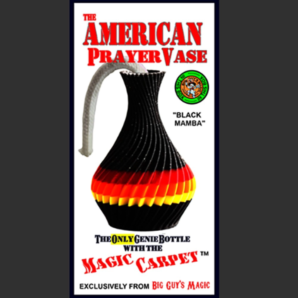 The American Prayer Vase Genie Bottle BLACK MAMBA by Big Guy's Magic