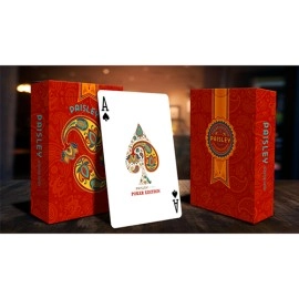 Spielkarten Paisley Red Playing Cards by by Dutch Card House Company