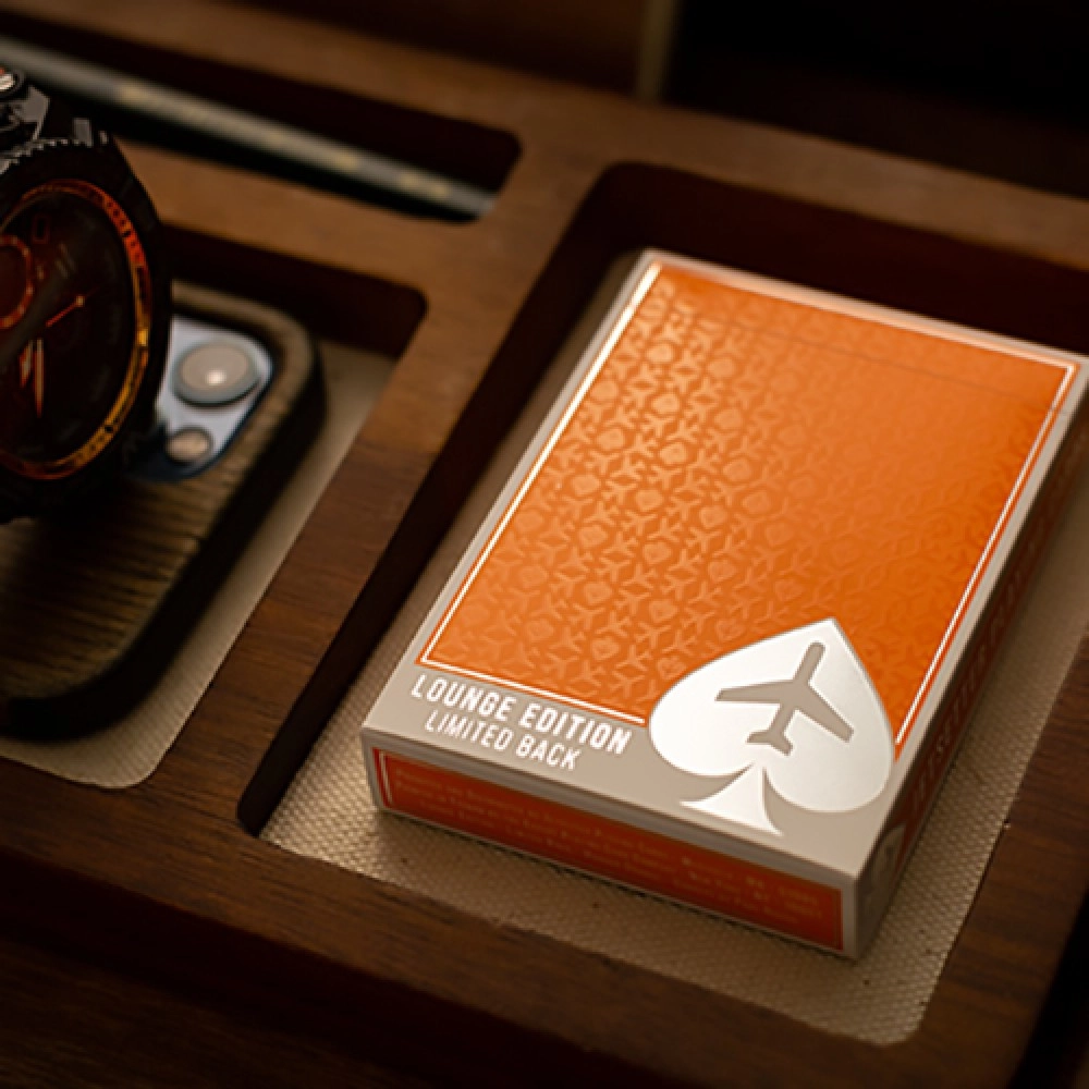 Spielkarten Lounge Edition in Hangar (Orange) with Limited Back by Jetsetter Playing Cards