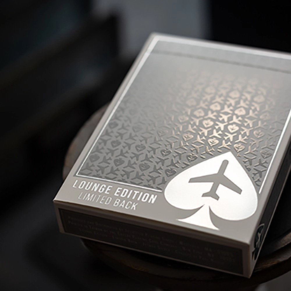 Spielkarten Lounge Edition in Jetway (Silver) with Limited Back by Jetsetter Playing Cards