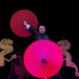 Dragon Parasol Set RED by LY & MS Magic