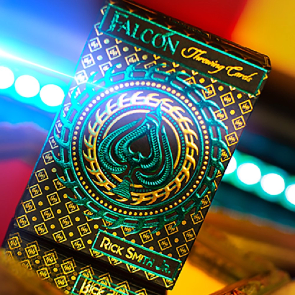Spielkarten Aqua Falcon Throwing Cards (Foil) by Rick Smith Jr. and De'vo