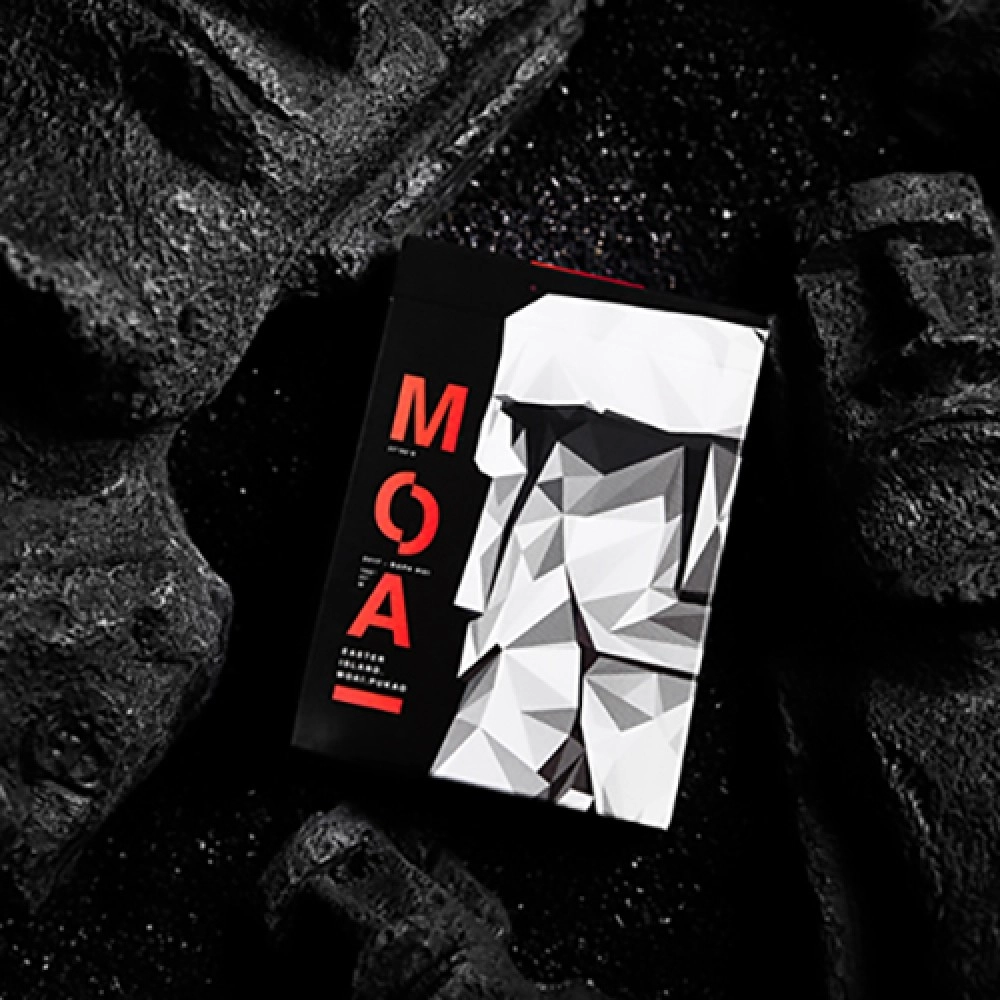 Spielkarten Moai Red Edition Playing Cards by Bocopo