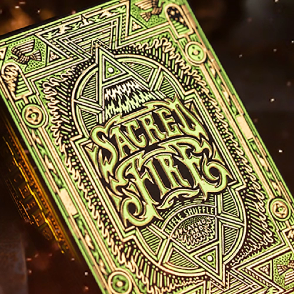 Spielkarten Sacred Fire (Emerald Flare) Playing Cards by Riffle Shuffle