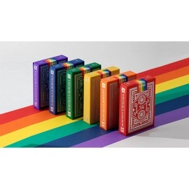 Spielkarten DKNG Rainbow Wheels (Red) Playing Cards by Art of Play