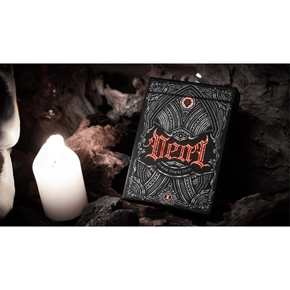 Spielkarten Deal with the Devil (Scarlet Red) UV Playing Cards by Darkside Playing Card Co