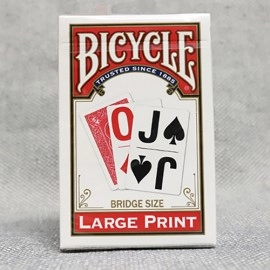 Spielkarten Bicycle Bridge (RED) Large Print by USPCC