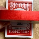 Spielkarten Gilded Red Bicycle Index Only Playing Cards