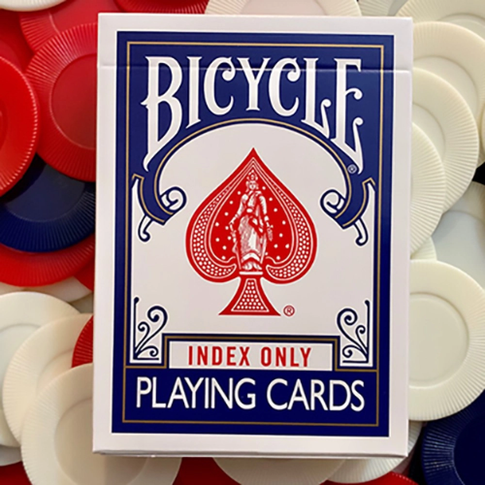 Spielkarten Stripper Bicycle Index Only Blue Playing Cards