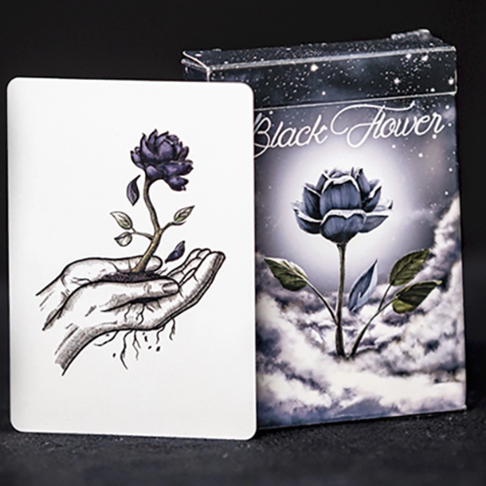 Spielkarten Black Flower Playing Cards by Jack Nobile