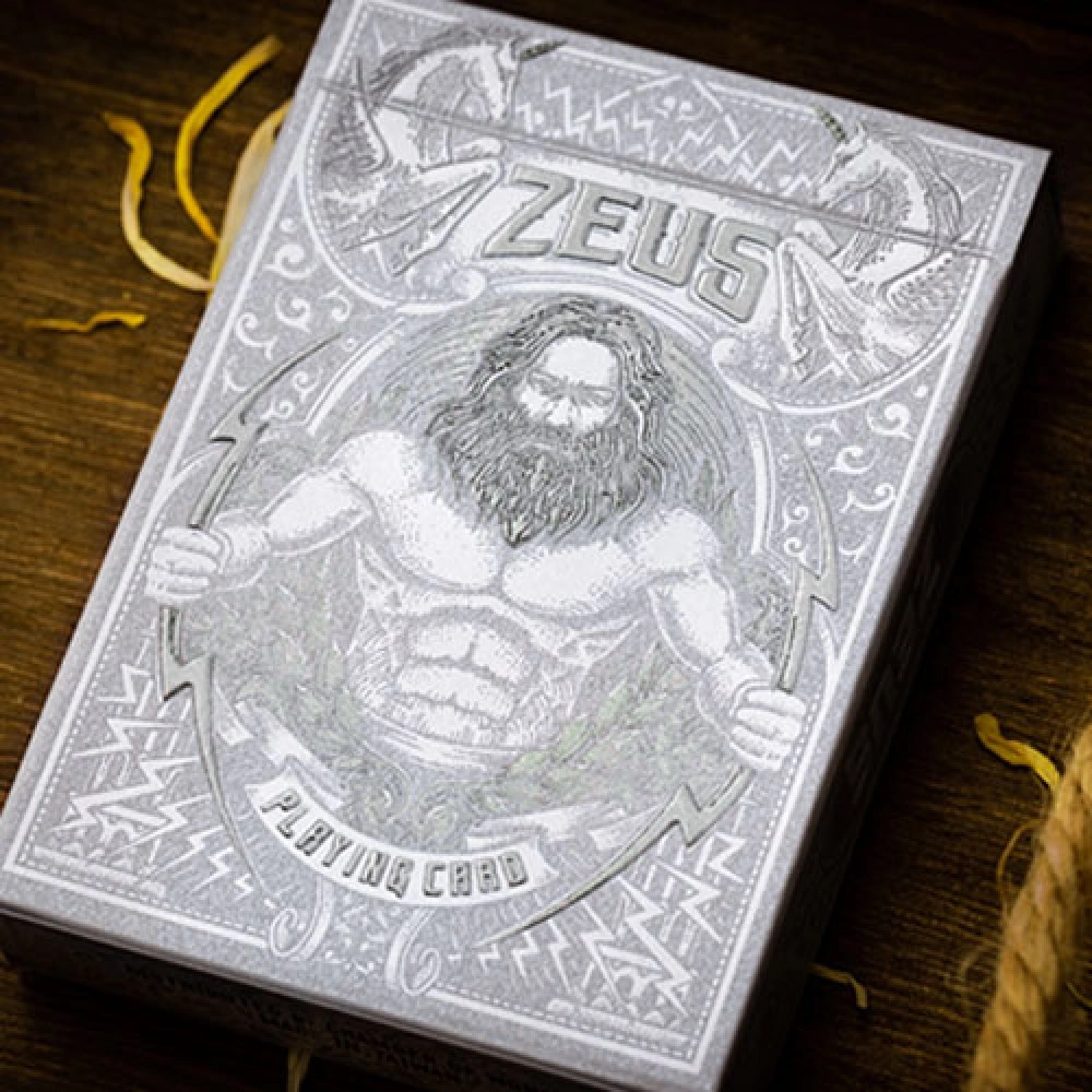 Spielkarten Zeus Sterling Silver Playing Cards by Chamber of Wonder
