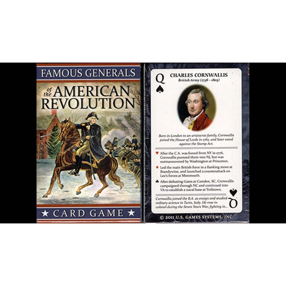 Spielkarten Famous Generals of the American Revolution Playing Cards
