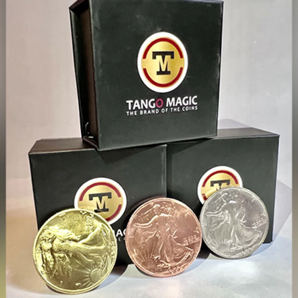 Follow the Silver Walking Liberty (Gimmicks and Online Instructions) by Tango